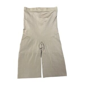 Spanx Womens Champagne Tan Beige Simplicity High rise Mid thigh Shaping Shorts S